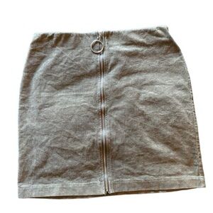 Have Green Gray Mini Skirt Size Large
